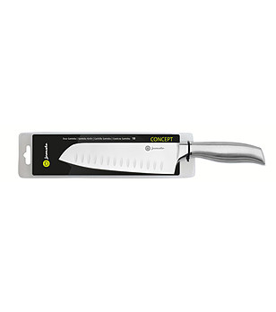 Сантоку нож от неръждаема стомана 18 см снимка