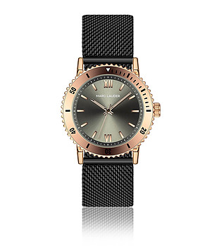 Дамски часовник в розовозлатисто и черно Rome снимка
