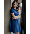 Синя рокля с яка Shaya-2 снимка