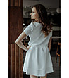 Бяла рокля с двупластова долна част Ksenia-1 снимка