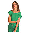 Дамска зелена блуза-0 снимка