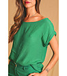 Дамска зелена блуза-3 снимка