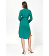 Асиметрична рокля риза в зелен нюанс Selena-1 снимка