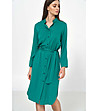 Асиметрична рокля риза в зелен нюанс Selena-3 снимка