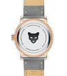 Дамски часовник в розовозлатисто със сива каишка Rome-3 снимка