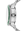 Сребрист дамски часовник със зелен панел Sofia-2 снимка