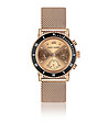 Розовозлатист дамски часовник с черен панел Granada-0 снимка