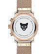 Розовозлатист дамски часовник с черен панел Granada-3 снимка