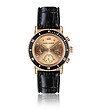 Дамски часовник в черно и розовозлатисто Granada-0 снимка