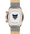 Розовозлатист дамски часовник със сива кожена верижка Valencia-3 снимка