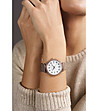 Розовозлатист дамски часовник с бял циферблат Monaco-1 снимка