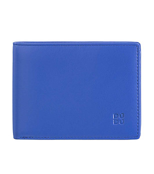 Мъжки портфейл в син цвят от естествена кожа Caprera снимка