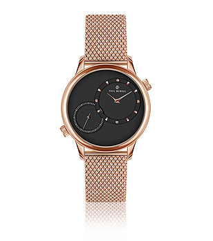 Розовозлатист мъжки часовник с ефектен циферблат Ruislip снимка