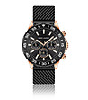 Черен мъжки часовник хронограф Milan-0 снимка