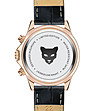 Мъжки часовник хронограф в черно и златисто с каишка Milan-3 снимка