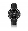 Черен мъжки часовник със силиконова каишка Avignon-0 снимка