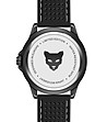 Черен мъжки часовник със силиконова каишка Toledo-3 снимка