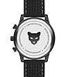 Черен мултифункционален часовник със силиконова каишка London-3 снимка