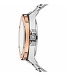 Сребрист мъжки часовник с розовозлатист панел Berlin-2 снимка
