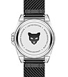 Мъжки часовник в черно и сребристо Cologne-3 снимка