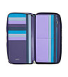 Кожен дамски портфейл в лилаво Ustica с RFID защита-1 снимка