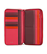 Кожен дамски портфейл в цвят малина Ustica с RFID защита-1 снимка