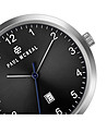 Сребрист мъжки часовник с черен циферблат Carshalton-1 снимка