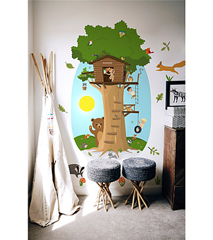 Декоративен стикер - пано Children's tree house снимка