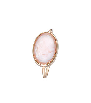 Позлатен пръстен с розов кристал Lisa снимка