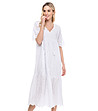 Бяла рокля от английска дантела Volena-0 снимка