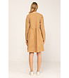 Бежова оversize памучна рокля Gisele-1 снимка