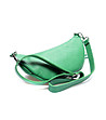 Зелена дамска crossbody чанта от естествена кожа Kiki-1 снимка