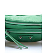 Зелена дамска crossbody чанта от естествена кожа Kiki-2 снимка