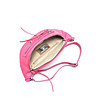 Розова дамска crossbody чанта от естествена кожа Kiki-4 снимка