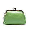 Зелена дамска клъч чанта от естествена кожа Oliana-1 снимка