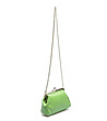 Зелена дамска клъч чанта от естествена кожа Oliana-2 снимка