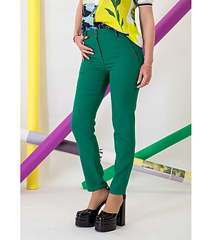Дамски панталон в зелено снимка