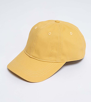 Памучна unisex шапка в жълто Julio снимка
