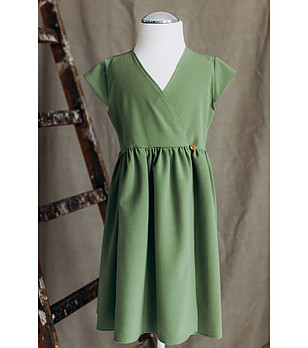 Детска рокля в зелено Alarice снимка