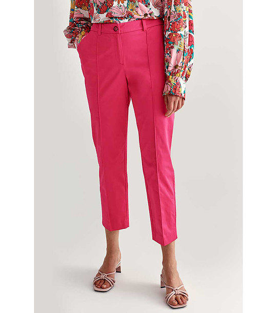 Розов памучен дамски панталон Lowe снимка