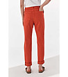 Дамски памучен панталон в оранжево Dezira-1 снимка