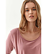 Дамска блуза в цвят пепел от рози Orawo-2 снимка
