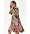 Многоцветна рокля с флорален принт Mili-2 снимка