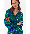 Дамска блуза в зелено и синьо Lenazja-2 снимка