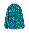 Дамска блуза в зелено и синьо Lenazja-3 снимка