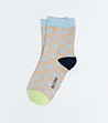 Бежови дамски чорапи на светлосини точки Suella-0 снимка