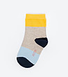 Дамски чорапи в бежово, жълто и синьо Sabila-0 снимка