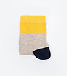 Дамски чорапи в бежово, жълто и синьо Sabila-1 снимка