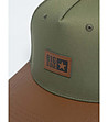Зелена мъжка шапка с кафява козирка Stans-1 снимка