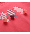 Памучна  детска тениска в цвят малина Polefo-4 снимка